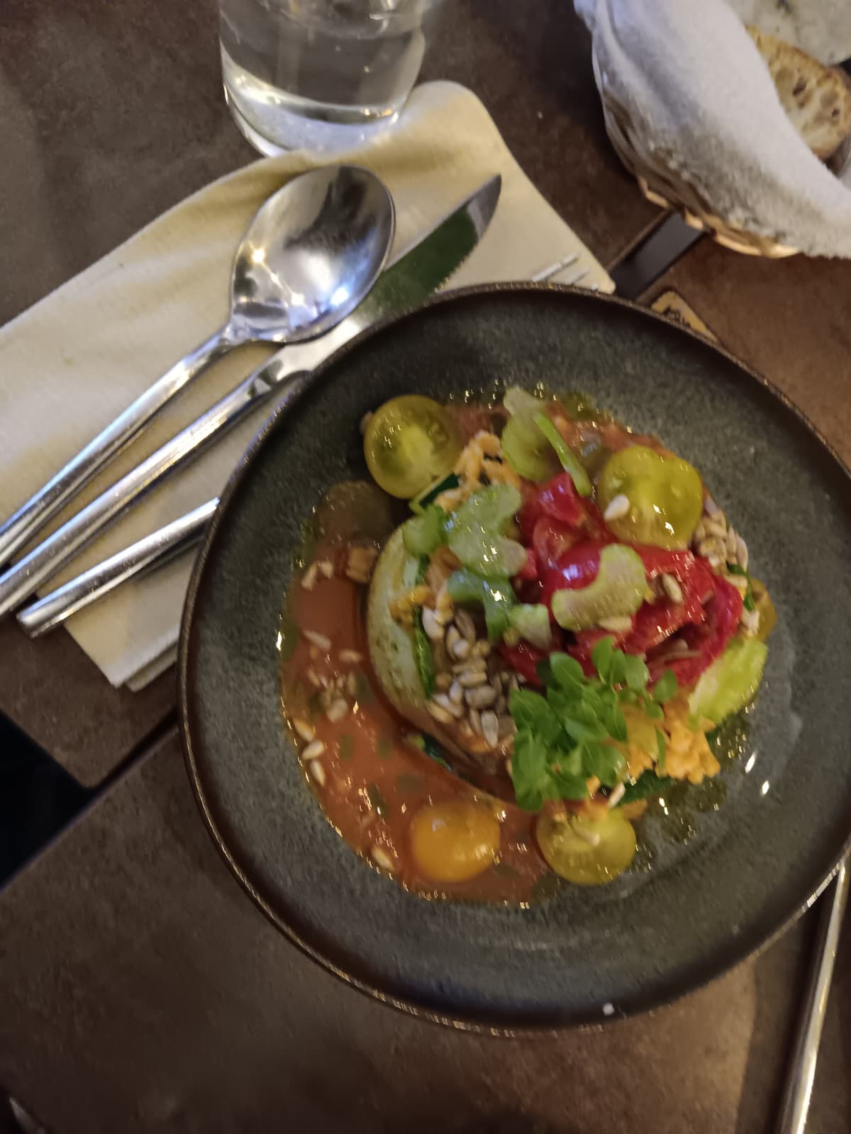 Vegan Dish with Sunflower Seeds